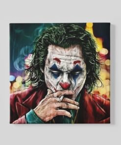 Dark Pop Art Portrait Vierkant Schilderij