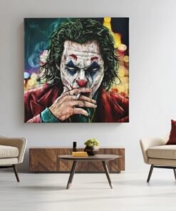 Dark Pop Art Portrait Vierkant Schilderij - Afbeelding 4