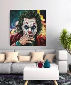 Dark Pop Art Portrait Vierkant Schilderij - Afbeelding 6