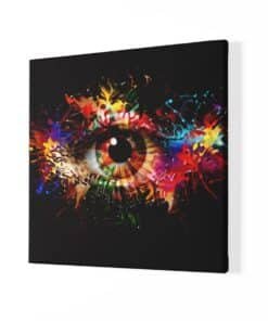 Alternative view of Abstracte Oog Kleurrijk Print Op Canvas