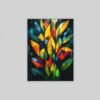 OSEFE 1004 premium canvas schilderij kleurrijke bladeren 100x75 cm