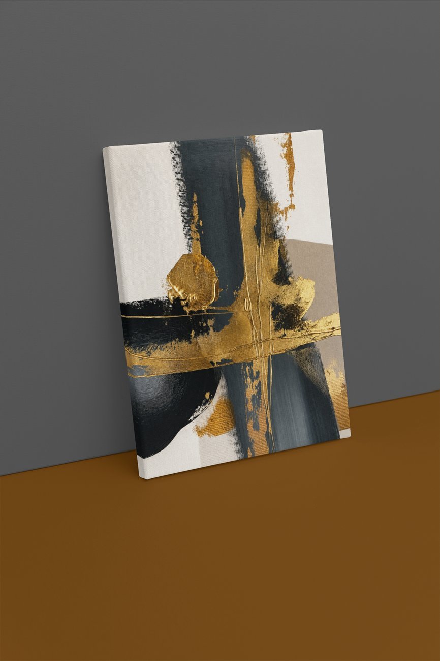 Abstract Kunst Canvas Schilderij 75x100 cm - Afbeelding 2