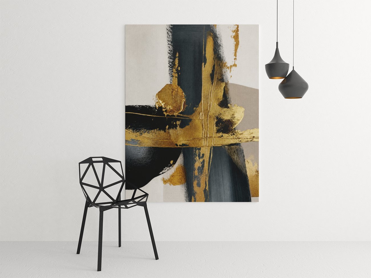 Abstract Kunst Canvas Schilderij 75x100 cm - Afbeelding 4
