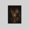 OSEFE 1010 premium canvas schilderij luipaard wilde dieren zwarte wanddecoratie 100x75 cm