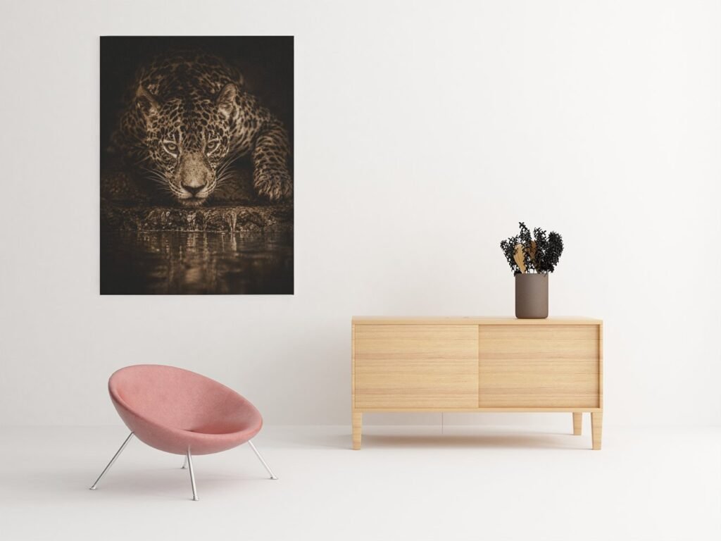 Luipaard Canvas Schilderij 75x100 cm 