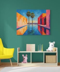 Palmbomen Canvas Schilderij 100x75 cm