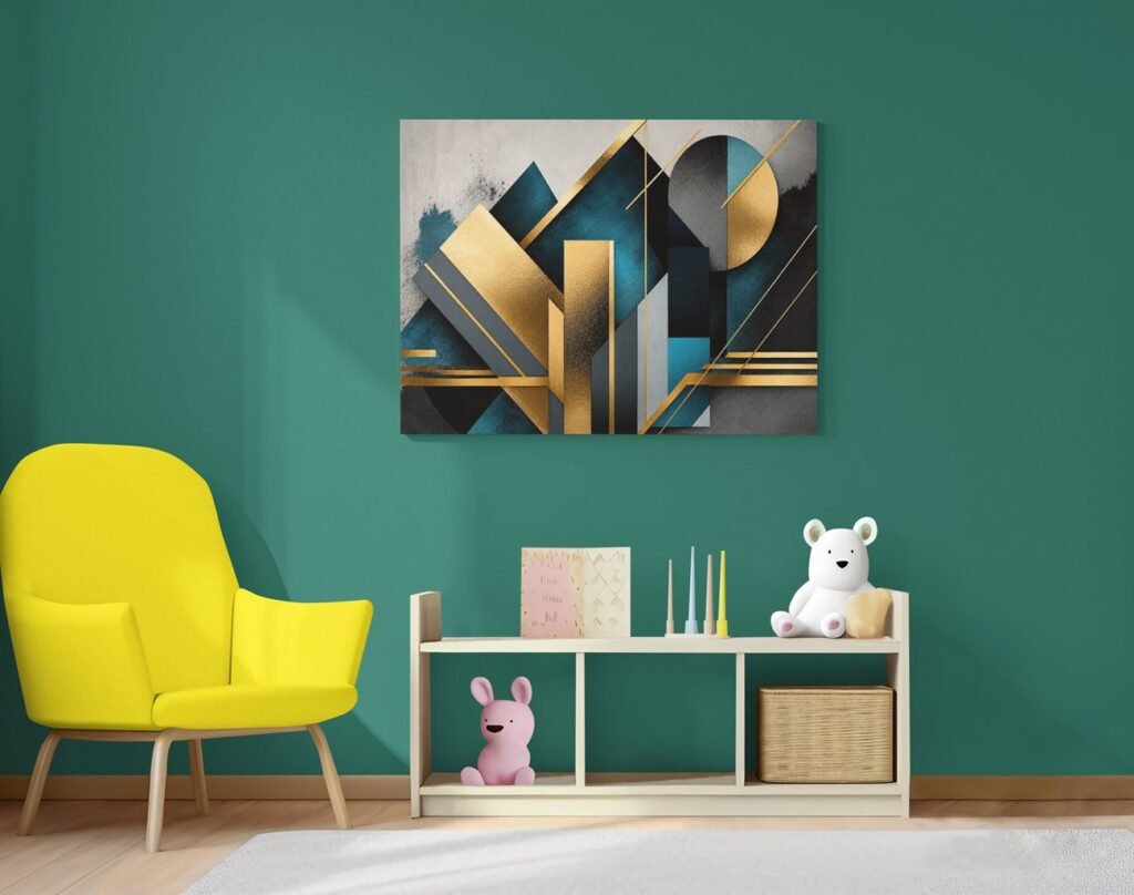 Geometrische Vormen Moderne Print op Canvas 100x75-cm-