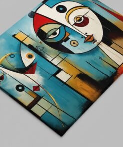 Alternative view of Moderne Kunst Canvas Schilderij 100x75 cm