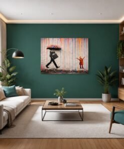 OSEFE 1020 premium canvas schilderij street art muurkunst kleurrijke graffiti 100x75 cm c