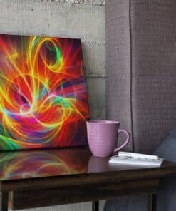 OEFE 1357 abstracte licht energie vierkant canvas schilderi a