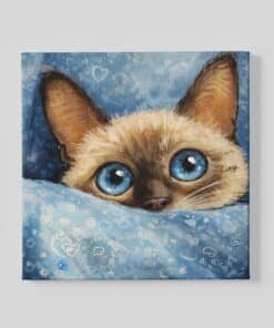 Vierkant Schilderij Schattige Kat