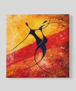 Vierkant Schilderij Moderne Dans kunst