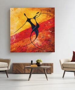 Vierkant Schilderij Moderne Dans kunst