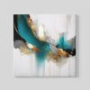 OEFE 1365 goud accenten abstract vierkant canvas schilderij