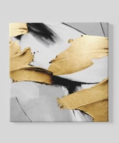 Abstract Schilderij Wit Goud
