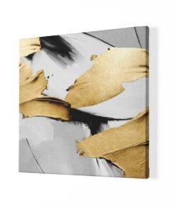 Alternative view of Abstract Schilderij Wit Goud