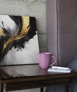 Goud Zwart Abstract Schilderij