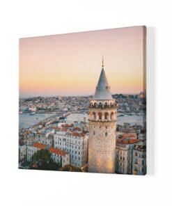 Alternative view of Istanbul Galata Toren Vierkant Schilderij