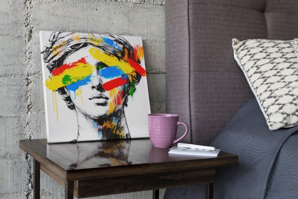 Moderne Pop Art Vierkant Schilderij