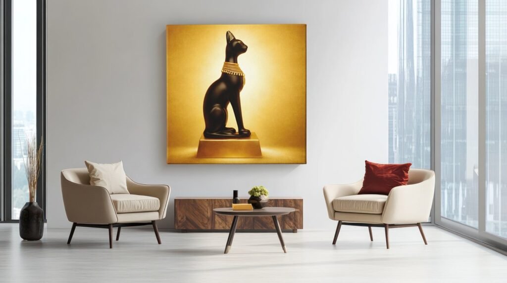 Kattenbeeld Vierkant Schilderij
