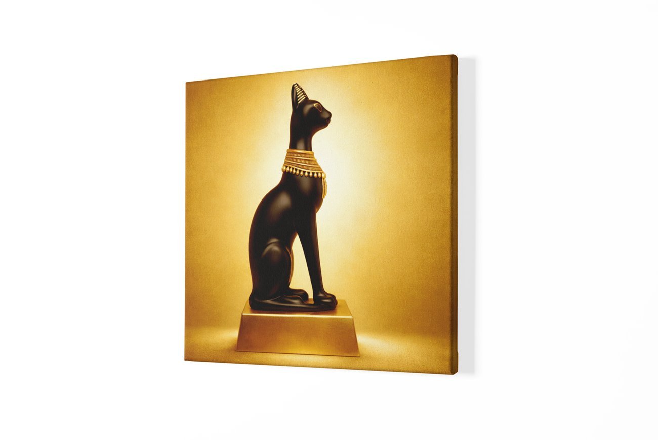 Kattenbeeld Vierkant Schilderij - Afbeelding 2