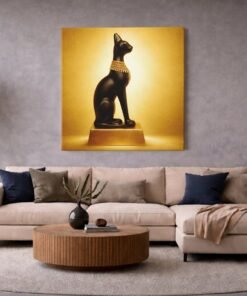 Kattenbeeld Vierkant Schilderij - Afbeelding 4