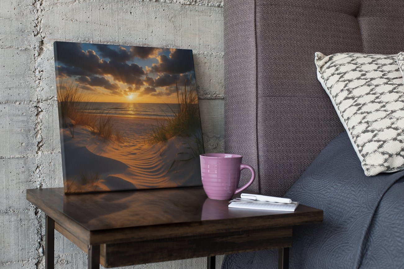 Zonsondergang Vierkant Wall Art - Afbeelding 3