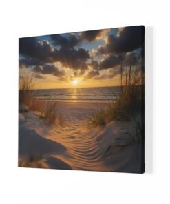 Alternative view of Zonsondergang Vierkant Wall Art