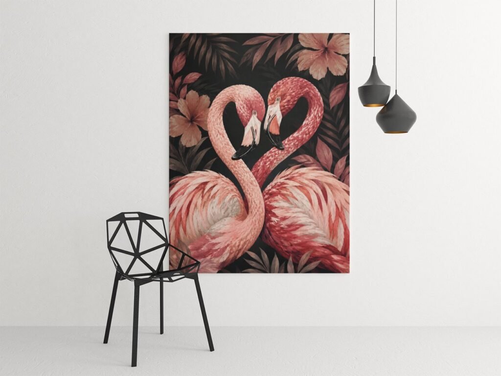 Flamingo Canvas Schilderij 75x100 cm