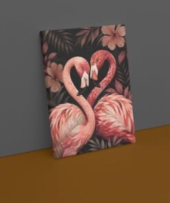 Alternative view of Flamingo Canvas Schilderij 75x100 cm