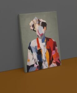 OSEFE 1038 canvas schilderij artistiek kleurenportret canvas art 75x100 cm d