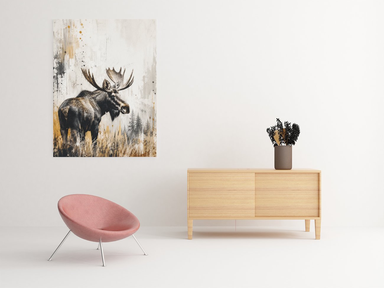 Eland Canvas Schilderij 75x100 cm - Afbeelding 3
