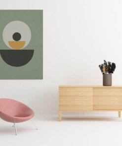 OSEFE 1045 canvas schilderij minimalistische geometrische vormen 75x100 cm c