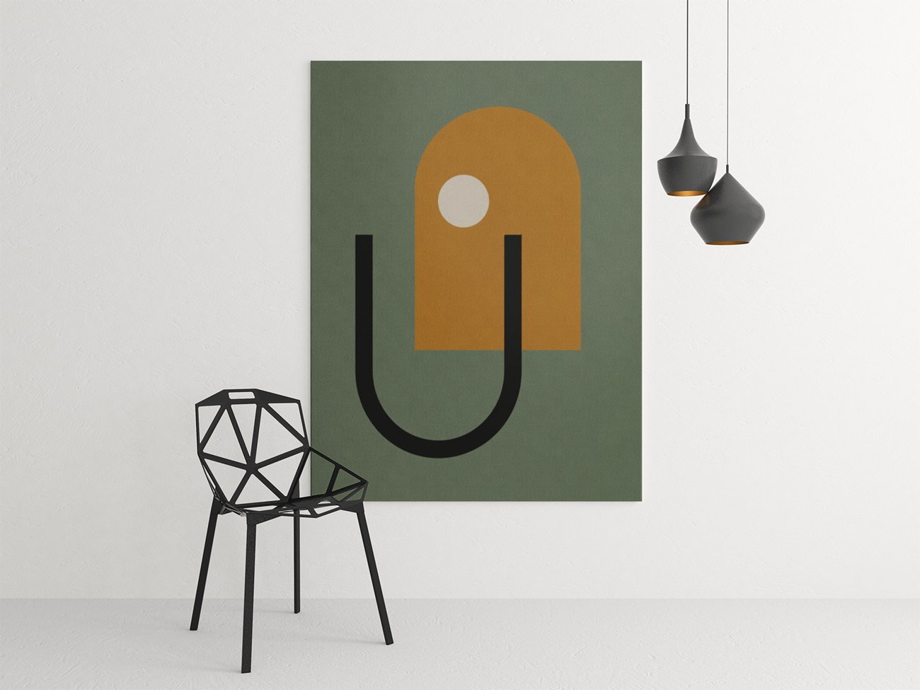 Geometrische Vormen Canvas Schilderij 75x100 cm - Afbeelding 4