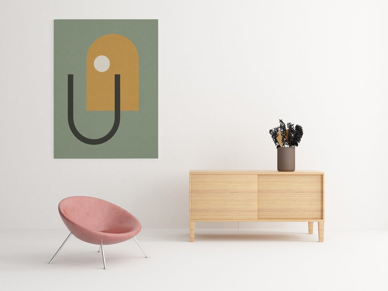 Geometrische Vormen Canvas Schilderij 75x100 cm - Afbeelding 3