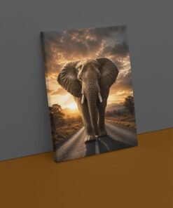 Alternative view of Olifant Canvas Schilderij 75x100 cm