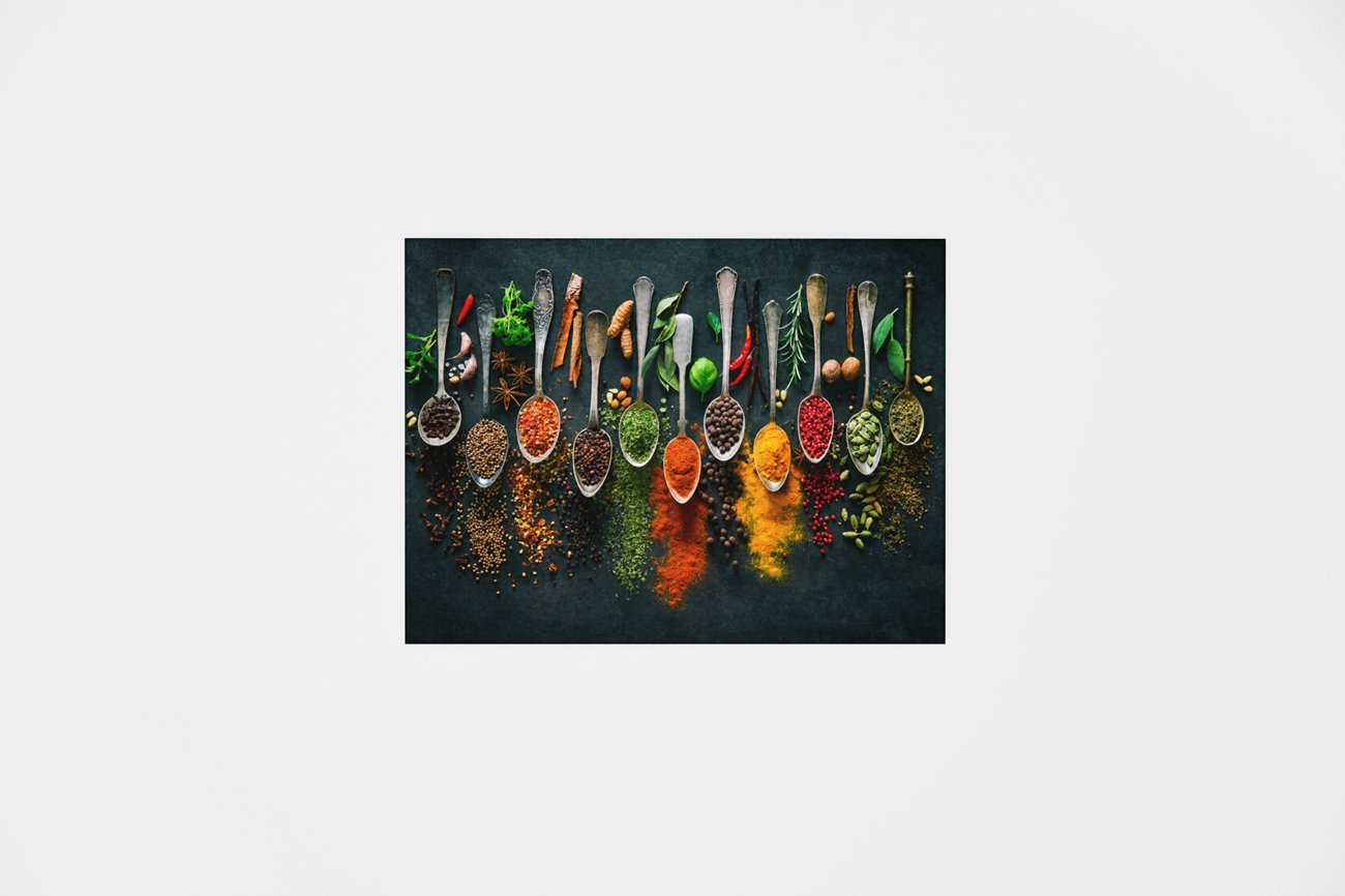 Specerijen Canvas Schilderij 100x75 cm