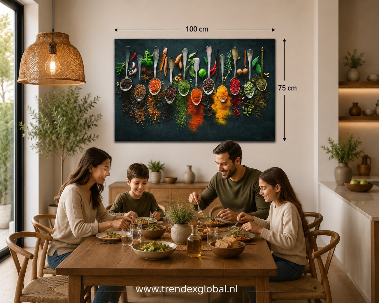 Specerijen Canvas Schilderij 100x75 cm - Afbeelding 4