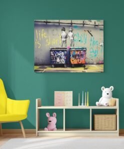 Street Art Graffiti Canvas Schilderij 100x75 cm