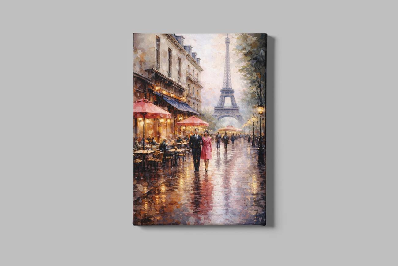 Parijs Canvas Schilderij
