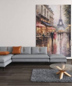 Parijs Canvas Schilderij - Afbeelding 6