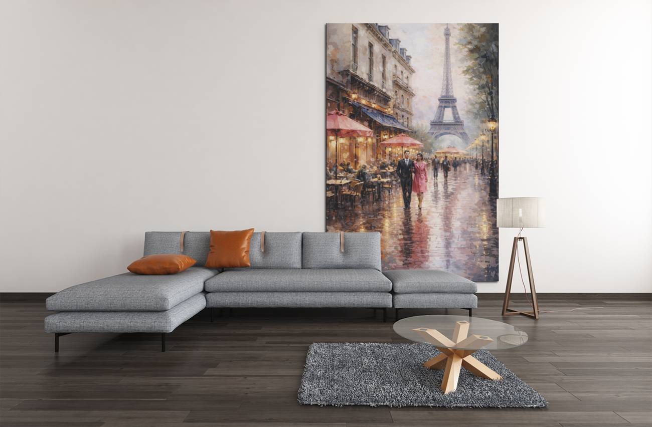 Parijs Canvas Schilderij - Afbeelding 6