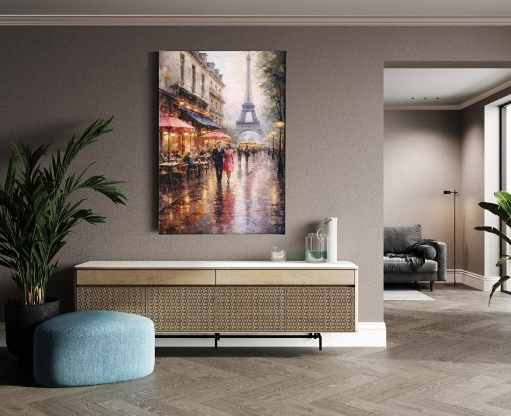 Parijs Canvas Schilderij - Afbeelding 3