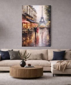 Parijs Canvas Schilderij - Afbeelding 4