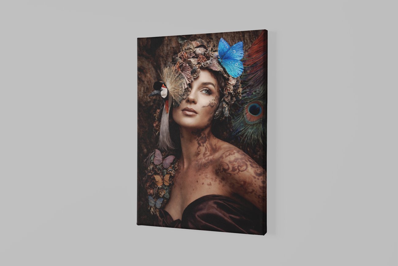Fantasie Vrouw Canvas Schilderij - Afbeelding 2