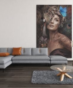 Fantasie Vrouw Canvas Schilderij - Afbeelding 6