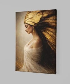 Alternative view of Elegante Vrouw Canvas Schilderij