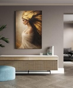 Elegante Vrouw Canvas Schilderij - Afbeelding 4