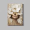 ALIVA 1555 vrouw bloemen canvas schilderij