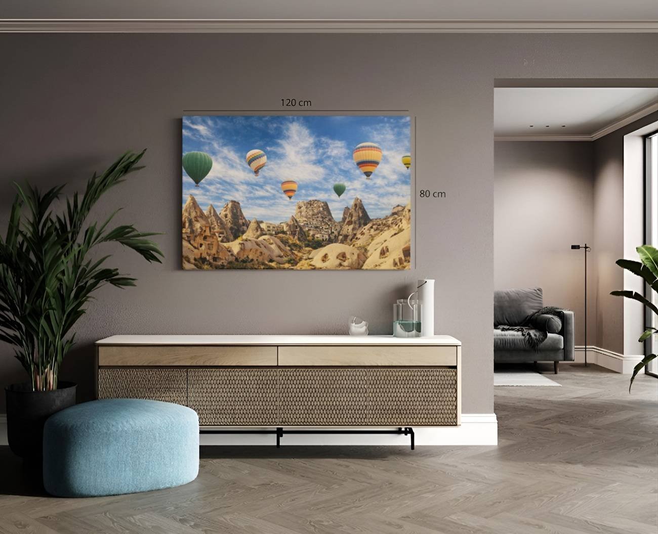 Kapadokya Ballonnen Canvas Schilderij - Afbeelding 5